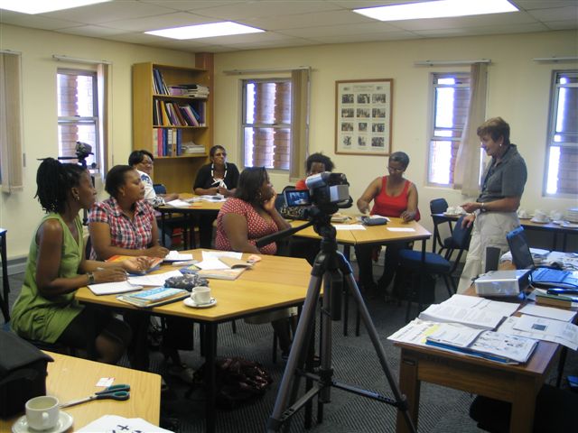 Lyn Webb with participants